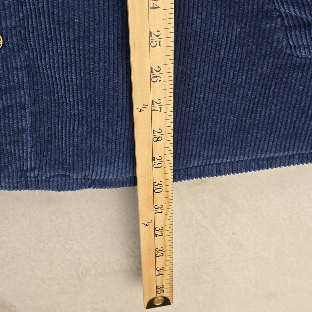 Brixton Durham Sherpa‎ Lined Jacket Mens Joe Blue Corduroy Relaxed Fit - Picture 13 of 13